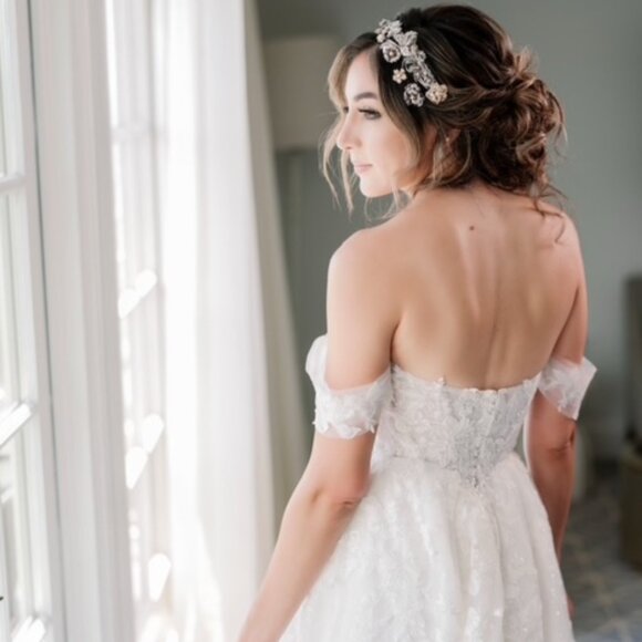 Wedding Dress- Martina Liana 1086 with veil and crown